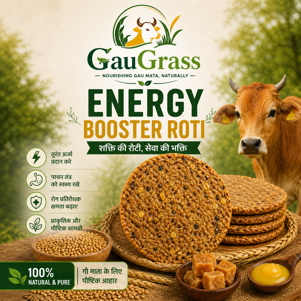 Energy Boost Gau Roti