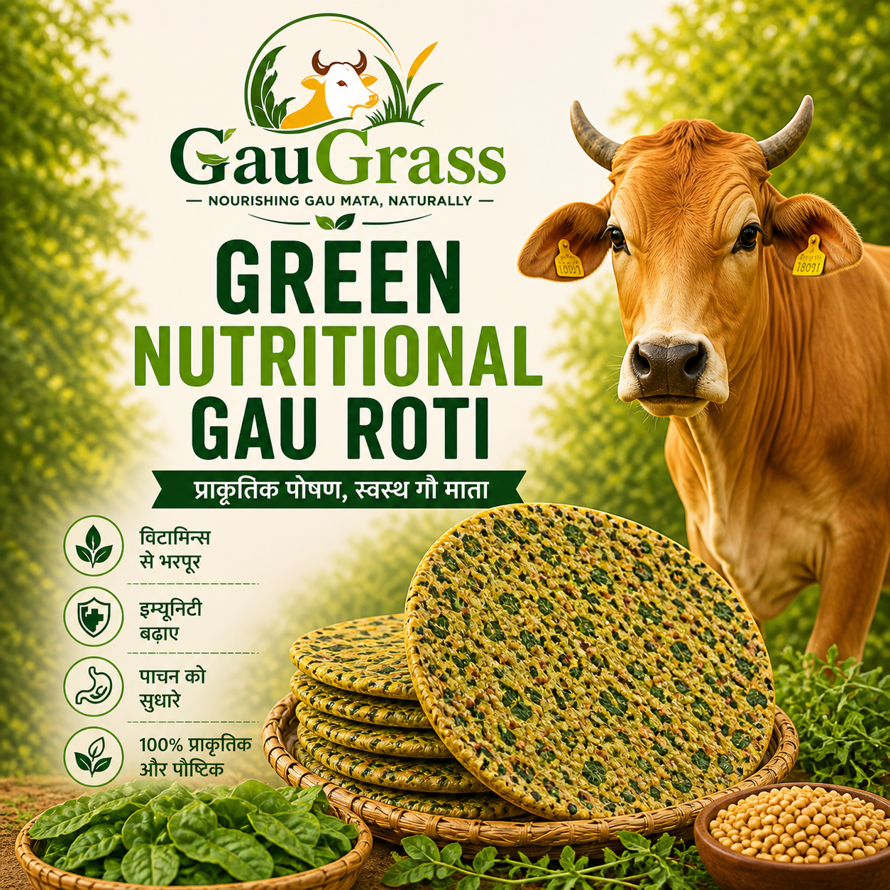 Green Nutritional Gau Roti
