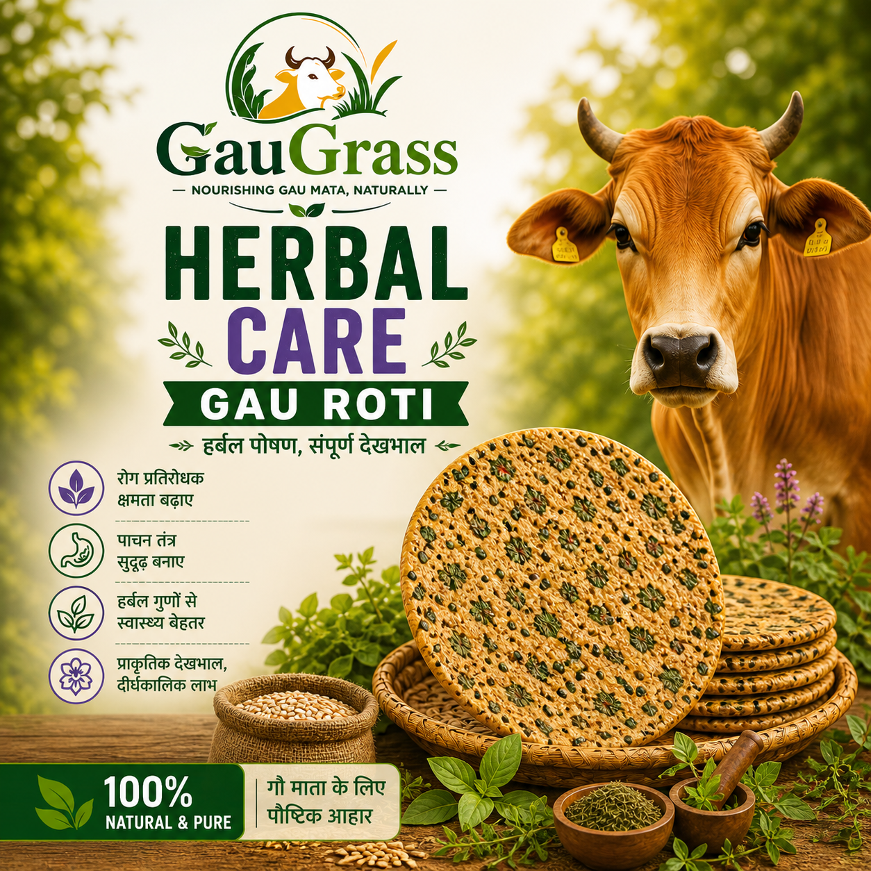 Herbal Care Gau Roti